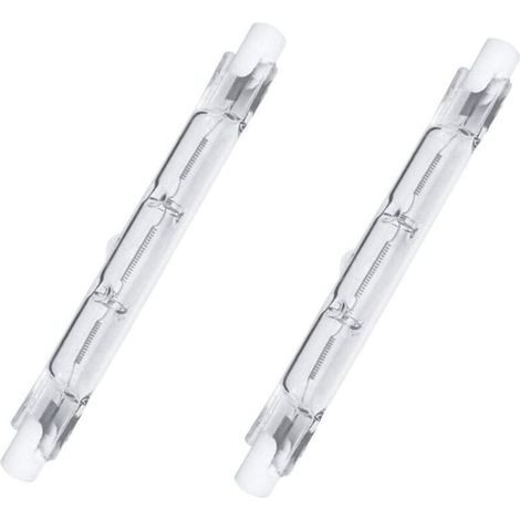 Lampes Halogènes 2 Pièces Dimmable R7S Blanc Chaud 2700K (78mm. 120W 2250lm) [Classe énergétique G]
