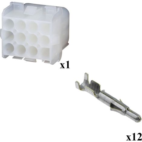 Kit Connecteur Mate n lok Femelle avec born Mâle 4x3 Voies