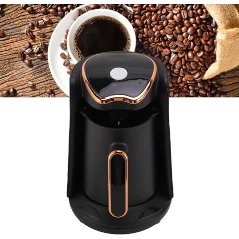 Cafetière turque automatique 600 W, capacité 1 à 4 tasses, portable, anti-débordement et anti-surchauffe, idéale pour la maison.