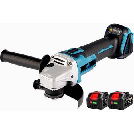 Amoladora inalámbrica Ø 125 mm Brushless,ONEVAN Amoladora a batería - con 2 baterías
