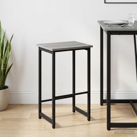 vidaXL Taburete de bar Sonoma gris 40 x 32 x 74 cm (1/5)