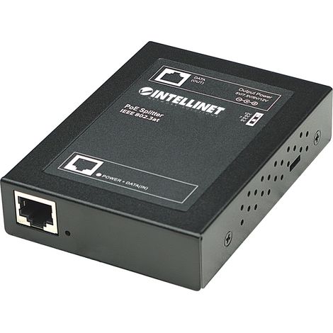 intellinet Splitter PoE+ IEEE 802.3at af noir (1/5)