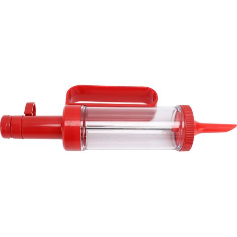 Pistolet à biscuits transparent tube alimentaire sans odeur, machine à presser biscuits rouge, kit presse à biscuits (1/5)