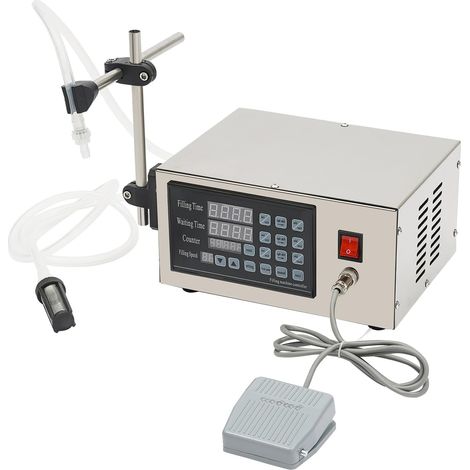 Liquid Filling Machine, Liquid Filler Machine LCD Display Digital Control, Stainless Steel Bottle Filler for Perfume Drink Oil, Automatic Counting Function, 5ml3500ml (1/5)