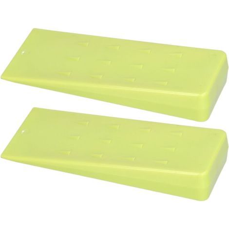 Coin de tronçonneuse vert de 8 pouces, coin de bûcheronnage pour tronçonneuse, coin de fendage du bois. (1/5)