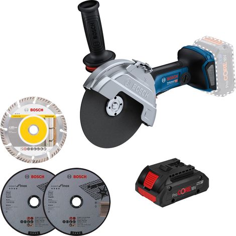 Bosch Akku-Winkelschleifer GWS 18V-180 PC Ø 180 mm / 1x 4,0 Ah ProCore (1/3)
