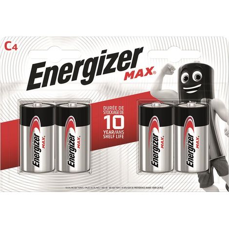 Energizer S15274 Max Alkaline Battery C x 4 S15274 ENG6565