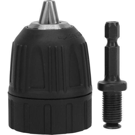 Mandrin de perçage pour boîtier plastique 0,8-10 mm 3/8-24UNF + tige d'extension à tête hexagonale 1/4 3/8-Crezuo (1/5)
