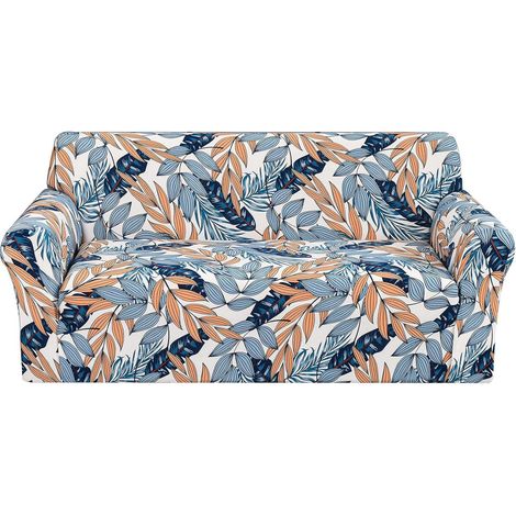 Housse de canapé 3 places extensible avec accoudoirs, housse universelle élastique pour canapé 3 places (taille 190-230cm, tissu stretch) (1/5)
