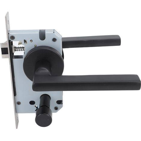 Comfortable Aluminum Bedroom Install Handle Black Lever Door Easy Feel