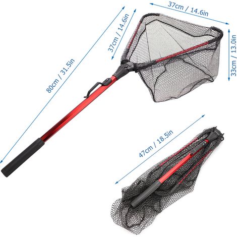 Filet d'atterrissage pliable pour pêcher ou relâcher (1/5)