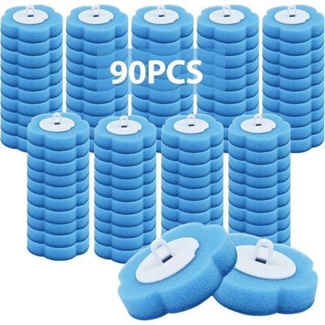 Brosse WC Jetable - 90 Pezzi Scopino WC USA e Getta, Spazzola WC Monouso per Spazzola WC, Accessorio Bagno, Pulizia Igienica per CASA Appartamento Pulizia Del WC(Profumo di Oceano) (1/5)