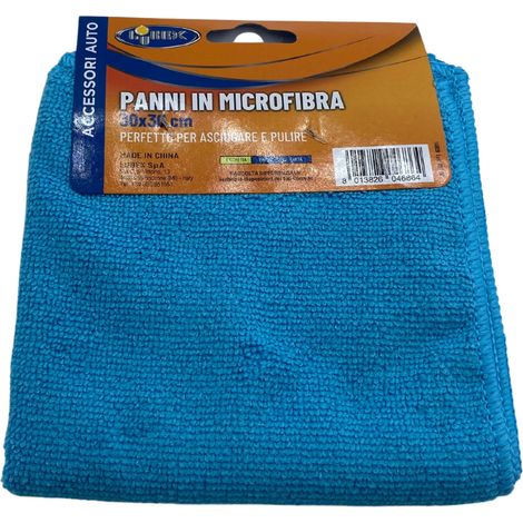 Set 2 panni in microfibra 30x30 cm lubex 1382 per lavare e asciugare