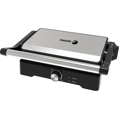 Fagor Roast Grill sandwichera 1200 W Negro, Acero inoxidable (1/4)