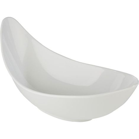 Bol 44 x 25 cm, hauteur 20 cm, 3,3 litres, mélamine, blanc (1/3)