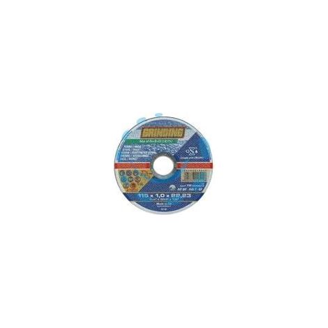 DISCHI DA TAGLIO SOTTILE CENTRO PIANO PER FERRO/INOX - ø mm.125x1,0 foro 22,23 da taglio per ferro/inox