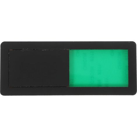 Panneau de Confidentialité pour Porte Bureau Indicateur Coulissant Magnétique en Abs Noir Pratique et Discret pour Salle de Réunion et Bureau (1/5)