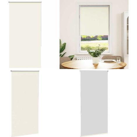 vidaXL Verdunkelungsrollo Cremeweiß 85x150cm Stoffbreite 80,7 cm (1/5)