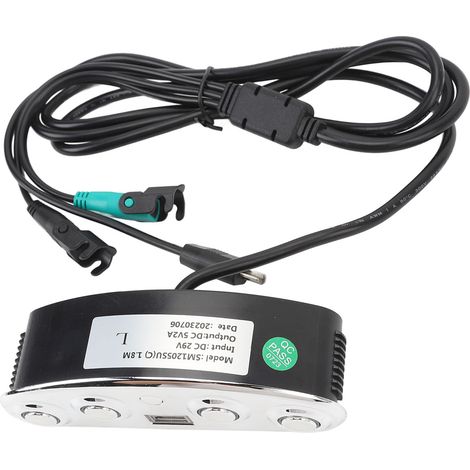 Comando manuale per divano elettrico, doppio motore CC, interruttore di controllo dell'inclinazione a 5 pin con porta USB. (1/5)