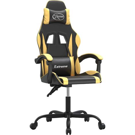 Maison Exclusive - Sedia da Gaming Nera e Oro in Similpelle (1/5)