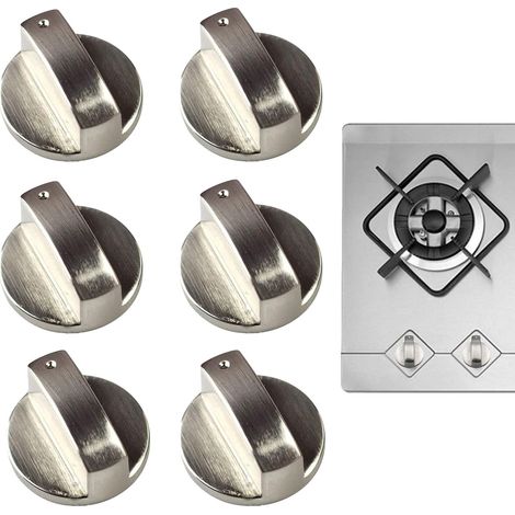 (6 paquets) bouton de cuisinière à gaz de 6 mm, bouton de cuisinière à gaz, bouton universel de cuisinière à gaz, bouton de commande de cuisinière à gaz, interrupteur de four (1/5)
