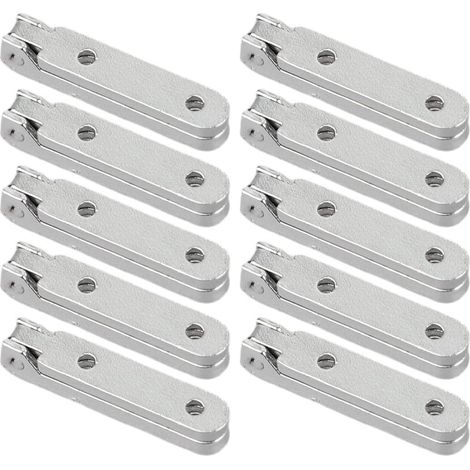 Lot de 10 charnières en alliage de zinc à 90 degrés pour projets en bois avec vis pour un assemblage facile (1/5)