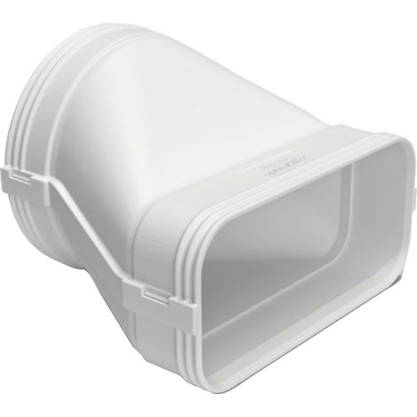 optimAIRo N14065 Übergangsstück Flachkanal Rundrohr Adapter Lüftungssystem geräuscharm energieeffizient Kunststoff weiß 175x80 NW125 (1/3)