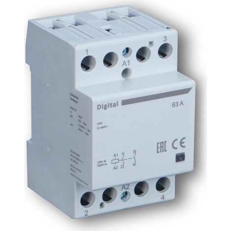 Contacteur 2x63A 220Vac 2NF - Digital electric 04517