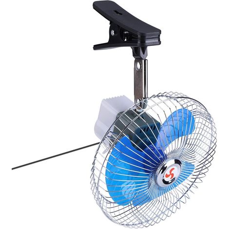 Tnfeeon Ventilateur de Voiture Mini 12V Auto Car Clip Fans (1/5)