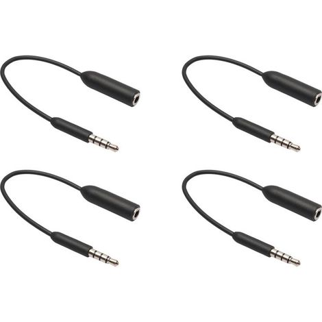 Geeignet für 4 Stück 3,5-mm-Audio-Verlängerungskabel, 3,5-mm-Stecker auf Buchse Kopfhörer-Verlängerungskabel, geeignet für Smartphones und Hochleistungskopfhörer.