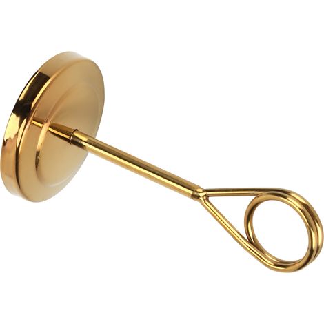 Tischnummernhalter aus goldfarbenem Edelstahl, farbbeständig, leicht und langlebig für den Einsatz in Hotels und Restaurants (10,5 cm). (1/5)