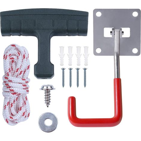 Garage Hooks  Garage Hook Heavy Duty with Recoil Starter Repair Kit Fit for Husqvarna 137 142 235 236 240 Chainsaw Engine Motor Parts, Wall-Mounted-Slipadjustable Tool Hangers (1/5)