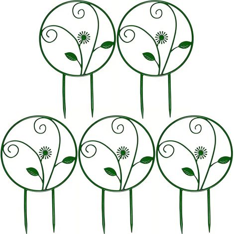 Lot de 5 treillis en fil métallique pour plantes d'intérieur - Petit treillis d'escalade pour plantes d'intérieur (1/5)
