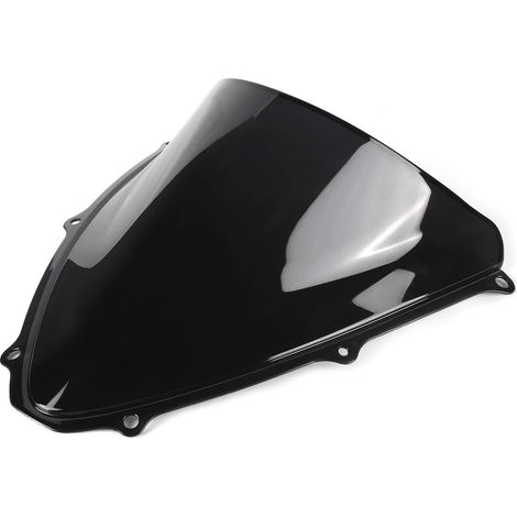 Pare-brise de Moto, Pare-brise Universel de Carénage de Moto, de , Déflecteur de Vent PC adapté pour GSXR 600/750 K6 2006-2007 (BLACK) (1/5)