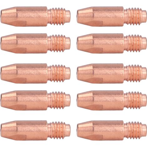 Jeu de 10 pointes de contact en cuivre 36KD 1,6x30mm, buse et accessoires de soudage, kit de remplacement compatible (1/5)