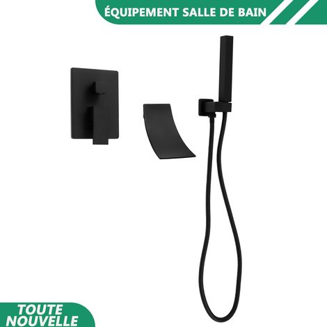 WAOBDLA Ensemble de robinet de douche de salle de bain froide et chaude Kit de douche (1/5)