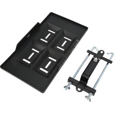 Montagehalterung für Autobatterien, Satz aus 34 Platten + 23 Halterungen, vertiefte Positionen, hohe Belastbarkeit, Serie 27 30 31, fester Halt. (1/5)
