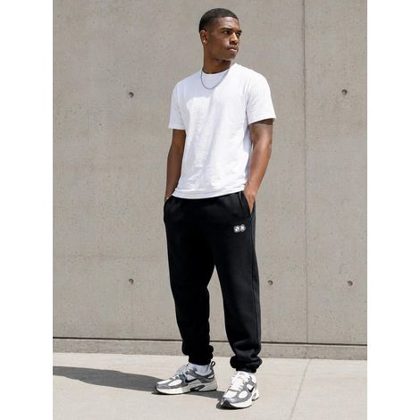 Pantalon de survêtement Lucky Dice Small Dice XL Premium pour homme, noir et blanc (1/5)