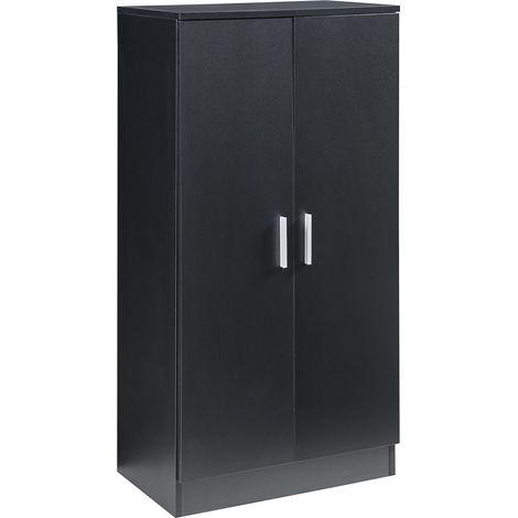 Zapatero/estantería con 2 puertas 108 x 55 x 35 cm negro 030008950 (1/5)