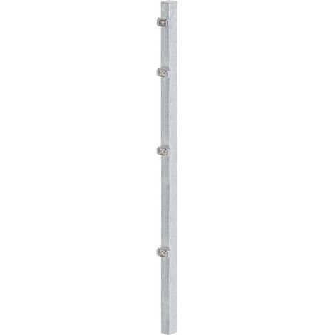 ALBERTS Zaunpfosten, inkl.Klemmlasche, Bohrabst:400mm, feuerv., 60x40/1200mm, Zub.im Pfosten (1/3)