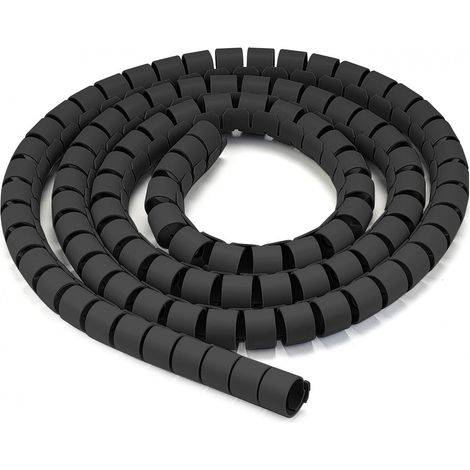 Techly Guaina Raccoglicavi Diametro 25mm a Spirale 20m Nero (1/5)
