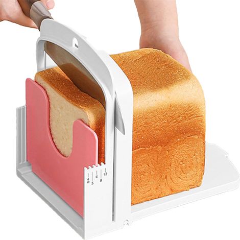 Trancheuse à pain outil de cuisine pour couper le convient les bagels sandwichs gâteaux et pâtisseries. (1/5)
