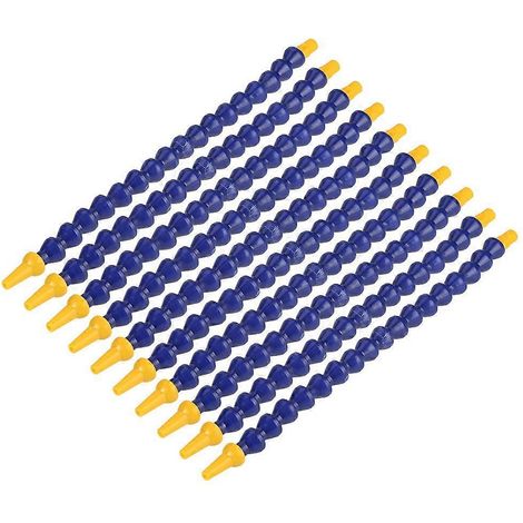 10 Stück flexible Kunststoff-Wasser-/Ölkühlmittelschläuche mit 1/8-BSPT-Gewinde für Drehmaschinen und CNC-Maschinen