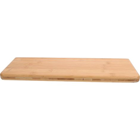 Étagères Murales Suspendues en Bois Massif Orange, Design Simple à Planche Unique, pour Décoration Intérieure et Rangement Facile la Maison (1/5)