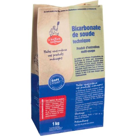 Bicarbonate de soude 1 kg – Nettoyage cuisine – Élimination des graisses et sucres – Détartrage et blanchiment linge – Ecodis