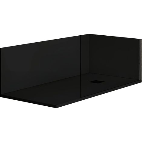 Duschrückwand NEXO schwarz 70x70 cm