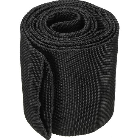 4.5" ID 6.5FT Nylon Protective Sleeve Cable Cover Sheath Protection for Tig Welding Torch Hydraulic Hose Black (1/4)