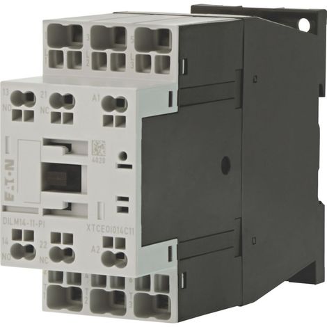 Eaton Leistungsschütz, 3-polig, 380 V 400 V 6,8 kW, 1 S, 1 Ö, 230 V 50 Hz, 240 V 60 Hz, Wechselstrombetätigung, Push-in-Klemmen,  199274
