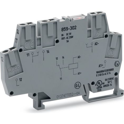 WAGO GmbH& Co. KG Relaisklemme 24VDC,1W,250VAC,5A 859-304 (1/5)