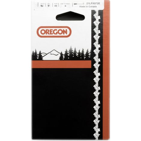 Jardiaffaires – Chaine professionnelle Oregon 21LPX072E – Pas 325 – Jauge 1,5mm – 72 maillons pour coupe nette et affûtage facile